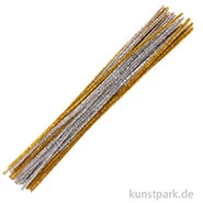 Artikelbild des Artikels “Pfeifenputzer Chenilledraht - Gold-Silber, 50 cm, 50 Stück “