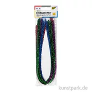 Artikelbild des Artikels “Pfeifenputzer Chenilledraht - Metallicfarben, 50 cm, 10 Stück “