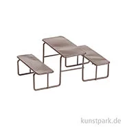Artikelbild des Artikels “Mini Picknick-Tisch aus Metall - Braun, 11 cm “
