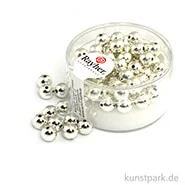 Artikelbild des Artikels “Plastik Rundperlen - Silber Rund | 6 mm - 65 Stück“