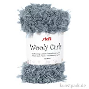 Artikelbild des Artikels “Plüsch Stoff Wollige Locken Zuschnitt - 30 x 40 cm Grau“