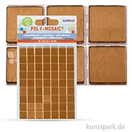 Artikelbild des Artikels “Poly-Mosaic selbstklebend, 10 mm 63 Stk. | Hellbraun“