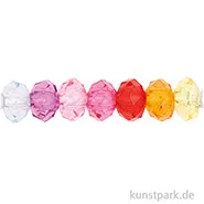 Artikelbild des Artikels “Polygon Perlen, Regenbogen, 4x6x6 mm, 77 Stück “
