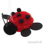 Artikelbild des Artikels “Pompon Marienkäfer zum Hängen “