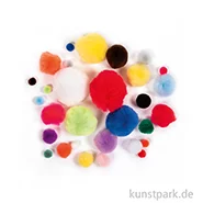 Artikelbild des Artikels “Pompons, 30 Stück - farbig sortiert “