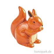 Artikelbild des Artikels “Porzellan Figur - Eichhörnchen, Braun, 4 x 3,7 x 2,2 cm “