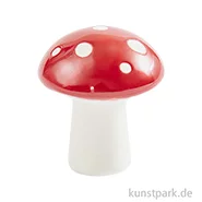 Artikelbild des Artikels “Porzellan Figur - Fliegenpilz, Rot-Weiß, 4 x 3,4 x 3,4 cm “