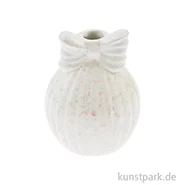 Artikelbild des Artikels “Porzellan Vase, Kugel mit Schleife, 11 x 8 x 8 cm “