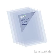 Artikelbild des Artikels “QBIX Stencil Sheets zum Schablonen selber machen, 0,2 mm, 10 Blatt, A5 “