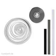 Artikelbild des Artikels “Quillingstreifen - Grau-Weiß-Schwarz, 100 Stück, 0,5 x 78 cm “