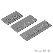 Artikelbild des Artikels “Gießform Label - Love + Handmade + Time - 30-50x15 mm, 3 Stück “