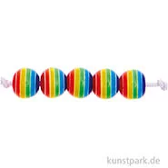 Artikelbild des Artikels “Regenbogen Perlen, Rund, 6 mm Durchmesser, 80 Stück “