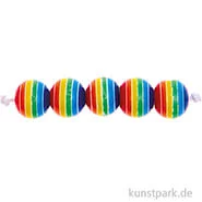 Artikelbild des Artikels “Regenbogen Perlen, Rund, 8 mm Durchmesser, 48 Stück “