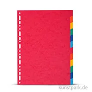 Artikelbild des Artikels “Register aus Karton, DIN A4, 220g, 12 Stück farbig sortiert “