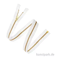 Artikelbild des Artikels “Reißverschluss, Metall, Gold, Offwhite, 5 mm, 50 cm “