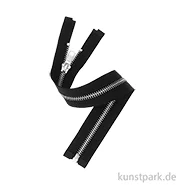 Artikelbild des Artikels “Reißverschluss, Metall, Silber, Schwarz, 5 mm, 30 cm “