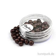 Artikelbild des Artikels “Renaissance Glaswachsperlen - 6 mm - 45 Stück Dose | Nougat“