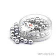 Artikelbild des Artikels “Renaissance Glaswachsperlen - 6 mm - 45 Stück Dose | Silbergrau“