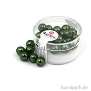 Artikelbild des Artikels “Renaissance Glaswachsperlen - 8 mm - 25 Stück Dose | Smaragd“