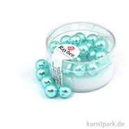 Artikelbild des Artikels “Renaissance Glaswachsperlen - 8 mm - 25 Stück Dose | Türkis“