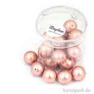 Artikelbild des Artikels “Renaissance Glaswachsperlen matt - 12 mm - 21 Stück Dose | Antikrosé“