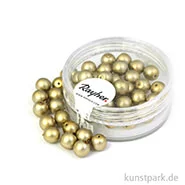 Artikelbild des Artikels “Renaissance Glaswachsperlen matt - 6 mm - 45 Stück Dose | Gold“