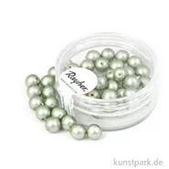 Artikelbild des Artikels “Renaissance Glaswachsperlen matt - 6 mm - 45 Stück Dose | Silber“