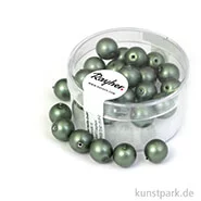 Artikelbild des Artikels “Renaissance Glaswachsperlen matt - 8 mm - 25 Stück Dose | Antikolive“