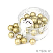 Artikelbild des Artikels “Renaissance Glaswachsperlen matt - 8 mm - 25 Stück Dose | Gold“