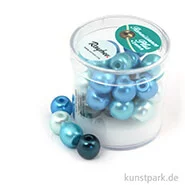 Artikelbild des Artikels “Renaissance Glaswachsperlen MIX - 10 mm - 32 Stück Dose | Türkis“