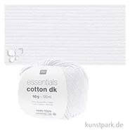Artikelbild des Artikels “Rico Wolle - Essentials Cotton dk, 100% Baumwolle, 50g, 120m Farbe | Weiß“
