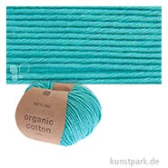 Artikelbild des Artikels “Rico Wolle - Essentials Organic Cotton aran, 100% Baumwolle, 50g, 90m Farbe | Türkis“