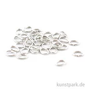Artikelbild des Artikels “Ringel - Oval, Silber, Stärke 0,5 mm, 30 Stück “