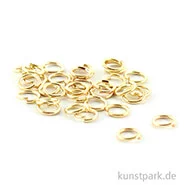 Artikelbild des Artikels “Ringel - Rund, Gold, Stärke 0,6 mm, 30 Stück “