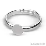 Artikelbild des Artikels “Ringschiene mit Platte - Platin, 6mm, 2 Stück “