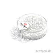 Artikelbild des Artikels “Rocailles ARKTIS gelüstert - 2,6 mm - 17 g Dose | Weiß“