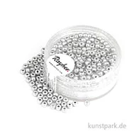 Artikelbild des Artikels “Rocailles metallic matt - 3 mm - 200 Stück Dose | Silber matt“