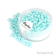 Artikelbild des Artikels “Rocailles metallic matt - 4 mm - 150 Stück Dose | Aqua matt“