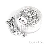 Artikelbild des Artikels “Rocailles metallic matt - 4 mm - 150 Stück Dose | Silber matt“