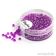 Artikelbild des Artikels “Rocailles mit Silbereinzug - 2,6 mm - 16 g Dose | Flieder - Nicht Waschbar“