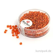 Artikelbild des Artikels “Rocailles mit Silbereinzug - 2,6 mm - 16 g Dose | Orange“