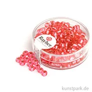 Artikelbild des Artikels “Rocailles mit Silbereinzug - 4 mm - 17 g Dose | Rosé - Nicht Waschbar“