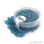 Artikelbild des Artikels “Rocailles mit Silbereinzug & Rainbow - 2 mm - 17 g Dose | Azurblau“