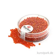 Artikelbild des Artikels “Rocailles mit Silbereinzug & Rainbow - 2 mm - 17 g Dose | Mandarine“