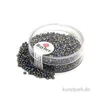 Artikelbild des Artikels “Rocailles mit Silbereinzug & Rainbow - 2 mm - 17 g Dose | Stahlgrau“