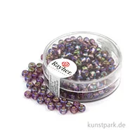 Artikelbild des Artikels “Rocailles mit Silbereinzug & Rainbow - 4 mm - 17 g Dose | Violett Hell“