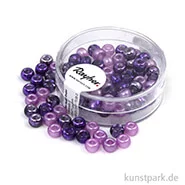 Artikelbild des Artikels “Rocailles-MIX mit Großloch - 5,5 mm - 80 Stück Dose | Lila-Töne“