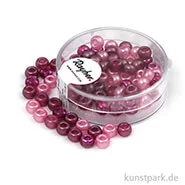 Artikelbild des Artikels “Rocailles-MIX mit Großloch - 5,5 mm - 80 Stück Dose | Pink-Töne“