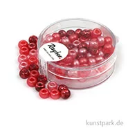 Artikelbild des Artikels “Rocailles-MIX mit Großloch - 5,5 mm - 80 Stück Dose | Rot-Töne“