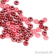 Artikelbild des Artikels “Rocailles-Mix mit Großloch - Korall-Töne, 5,5 mm, 80 Stück “